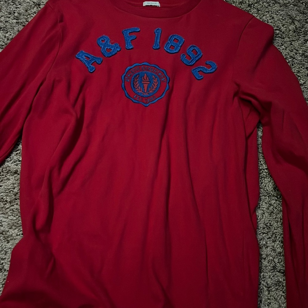 Red long sleeve dress shirt